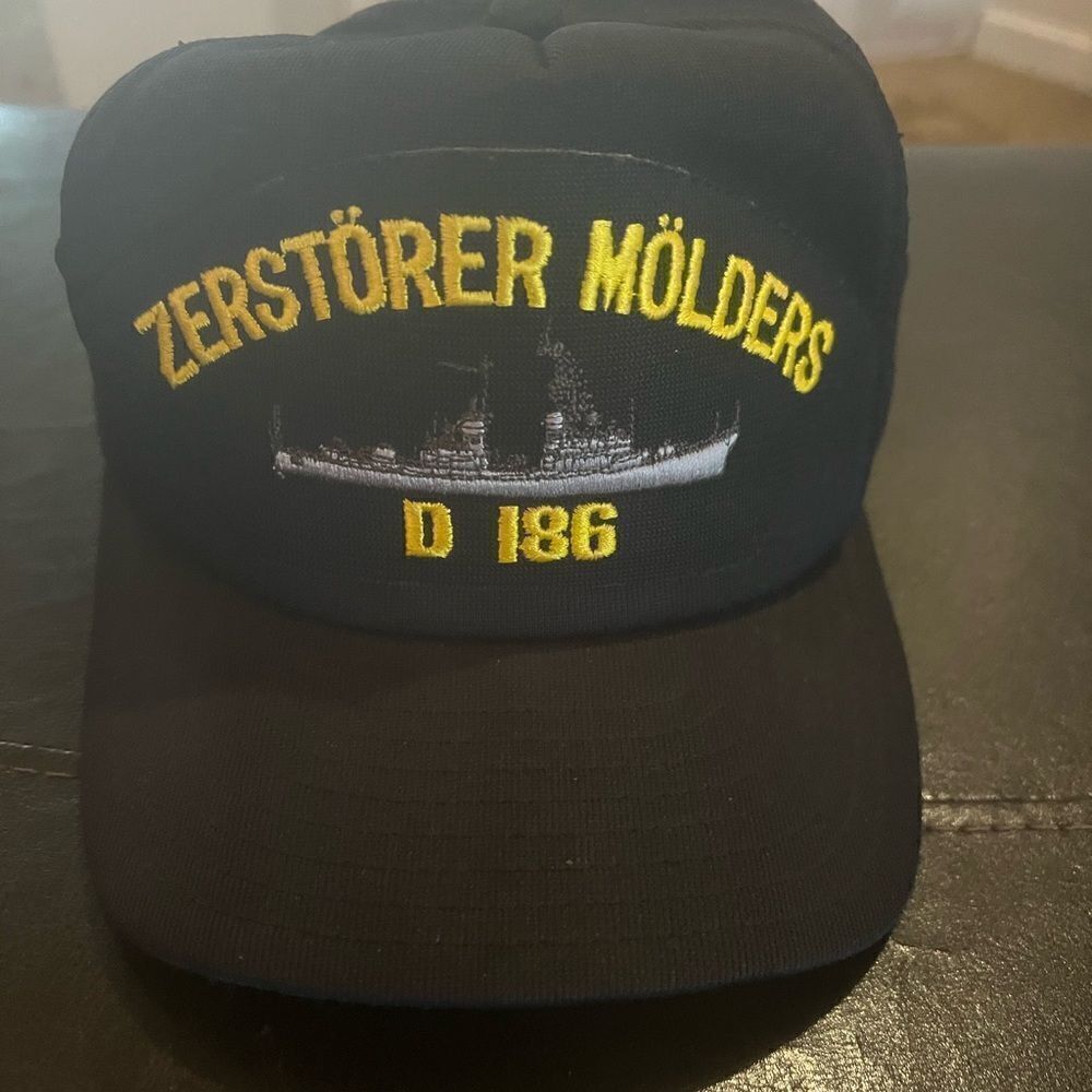 Vintage Destroyer German Zerstorer Molders D-186 Cap - Made In USA